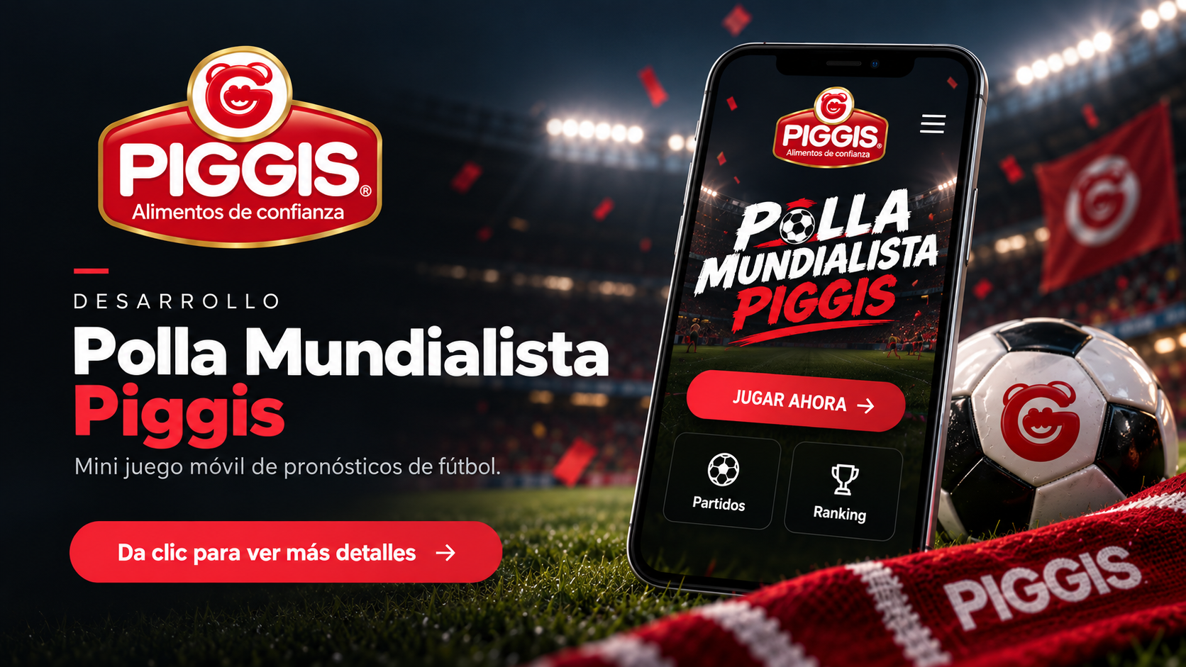 Portada del proyecto Piggis Polla Mundial 2026